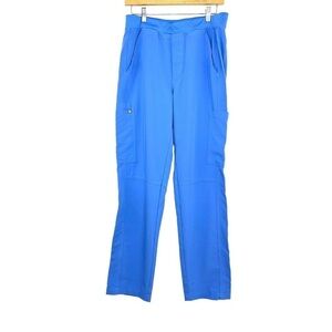 FIGS Men Axim Cargo Pants Sz Medium Blue Drawstring Technical Collection Scrubs
